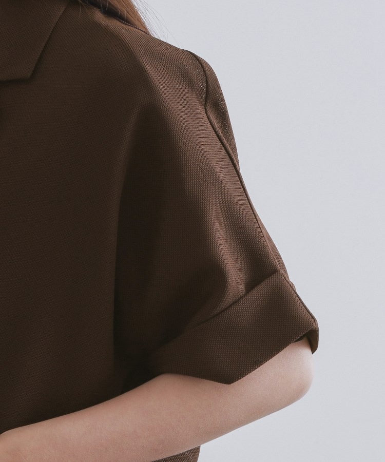 オペーク ドット クリップ OPAQUE.CLIP メッシュリラクシーテーラードジャケット【洗濯機洗い可】 （ブラック(019)） ブラック(019)