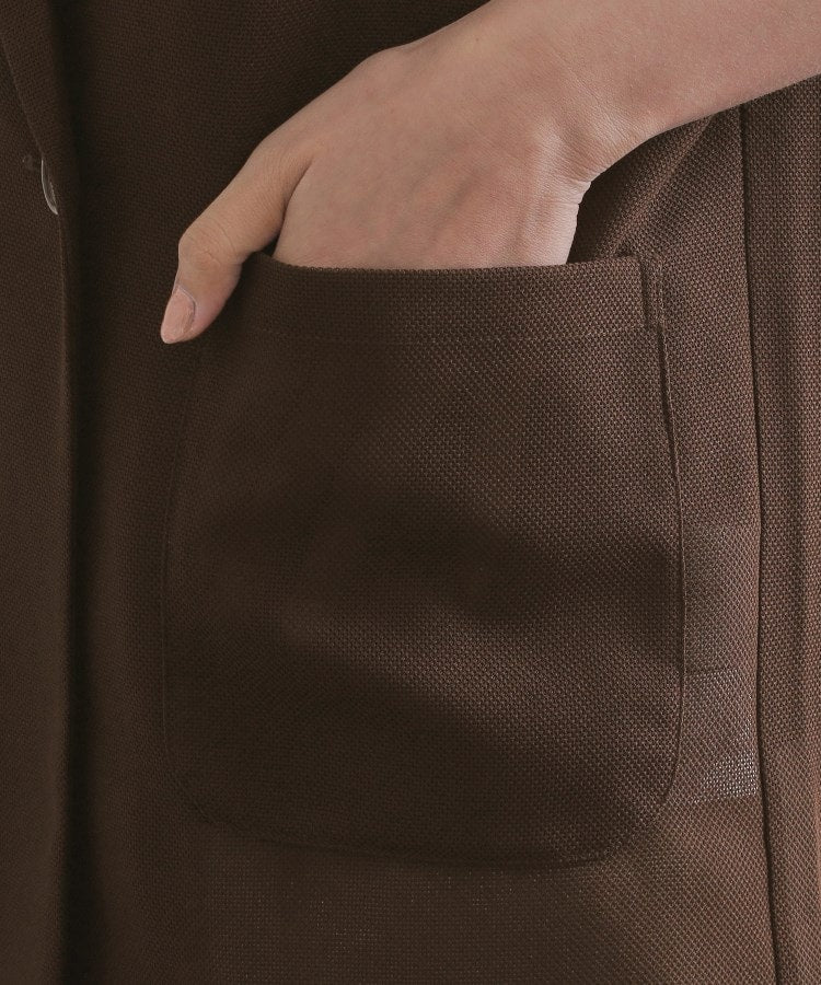 オペーク ドット クリップ OPAQUE.CLIP メッシュリラクシーテーラードジャケット【洗濯機洗い可】 （ブラック(019)） ブラック(019)