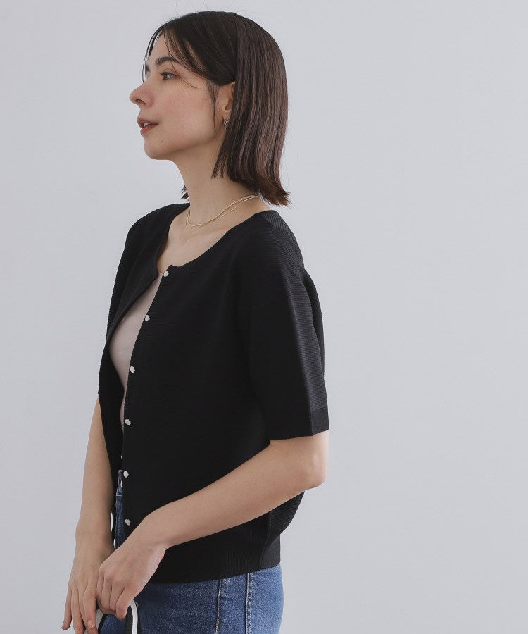 オペーク ドット クリップ OPAQUE.CLIP UVケア ガーダーニットカーディガン【洗濯機洗い可】 （ネイビー(094)） ネイビー(094)