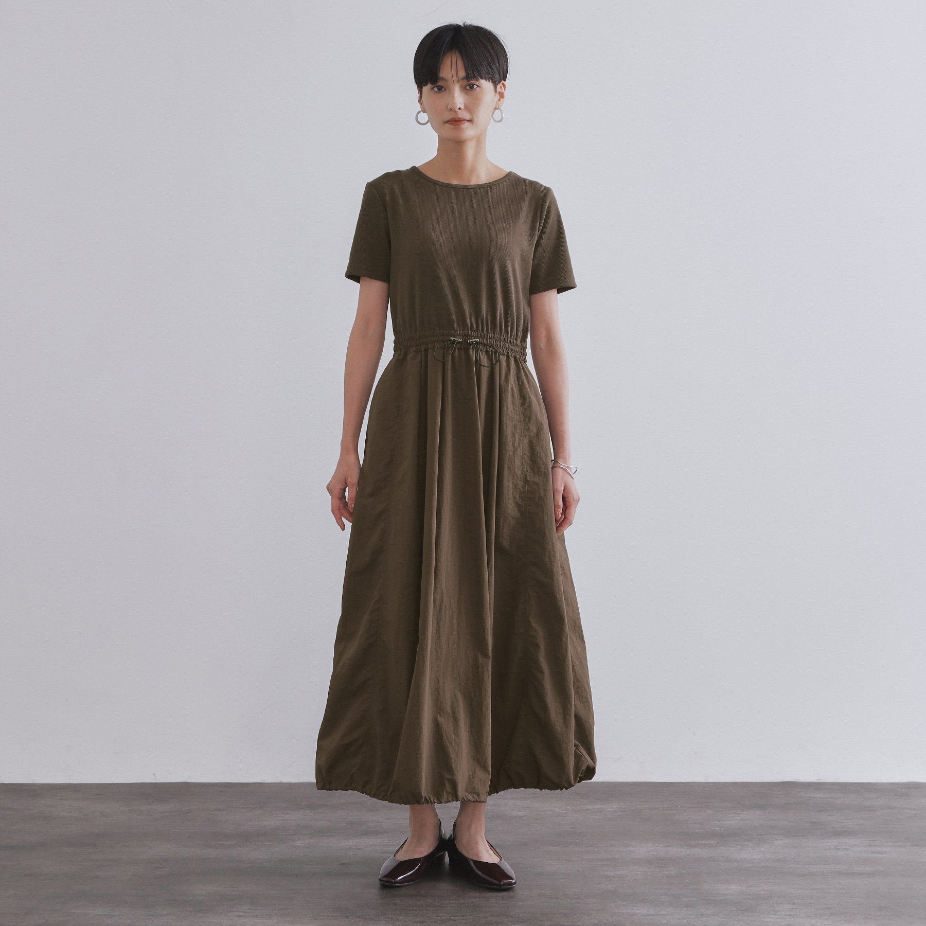 オペーク ドット クリップ OPAQUE.CLIP 2WAYスピンドル使いドッキングワンピース【洗濯機洗い可】 （ブラック(019)） ブラック(019)