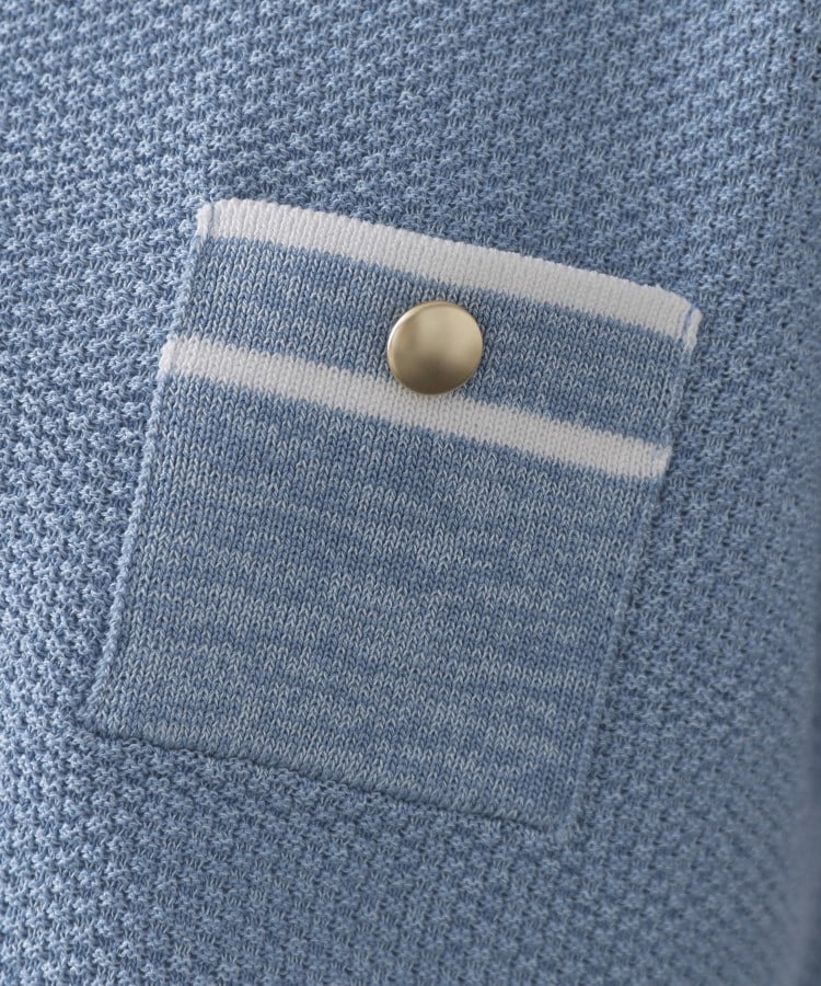 オペーク ドット クリップ OPAQUE.CLIP ツイードライクポケット付きニット【洗濯機洗い可／抗ピル】 （オフホワイト(003)） オフホワイト(003)