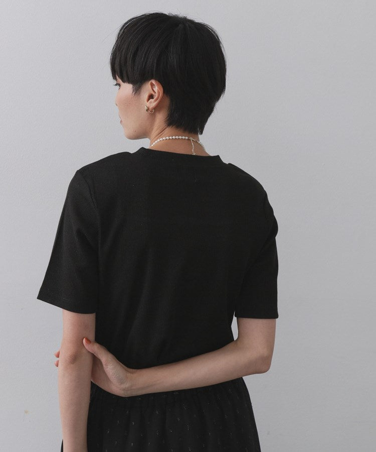 オペーク ドット クリップ OPAQUE.CLIP ラメリブカットソー【洗濯機洗い可】 （グレー(612)） グレー(612)