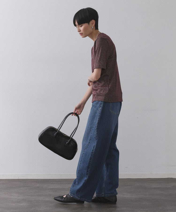 オペーク ドット クリップ OPAQUE.CLIP ラメリブカットソー【洗濯機洗い可】 （グレー(612)） グレー(612)