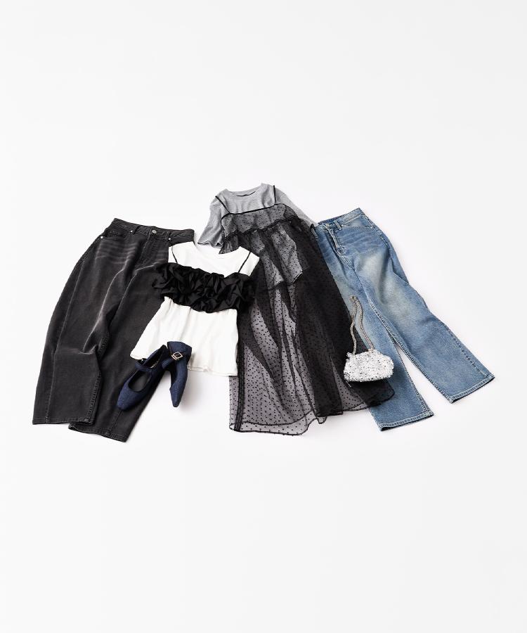 オペーク ドット クリップ OPAQUE.CLIP ラメリブカットソー【洗濯機洗い可】 （グレー(612)） グレー(612)