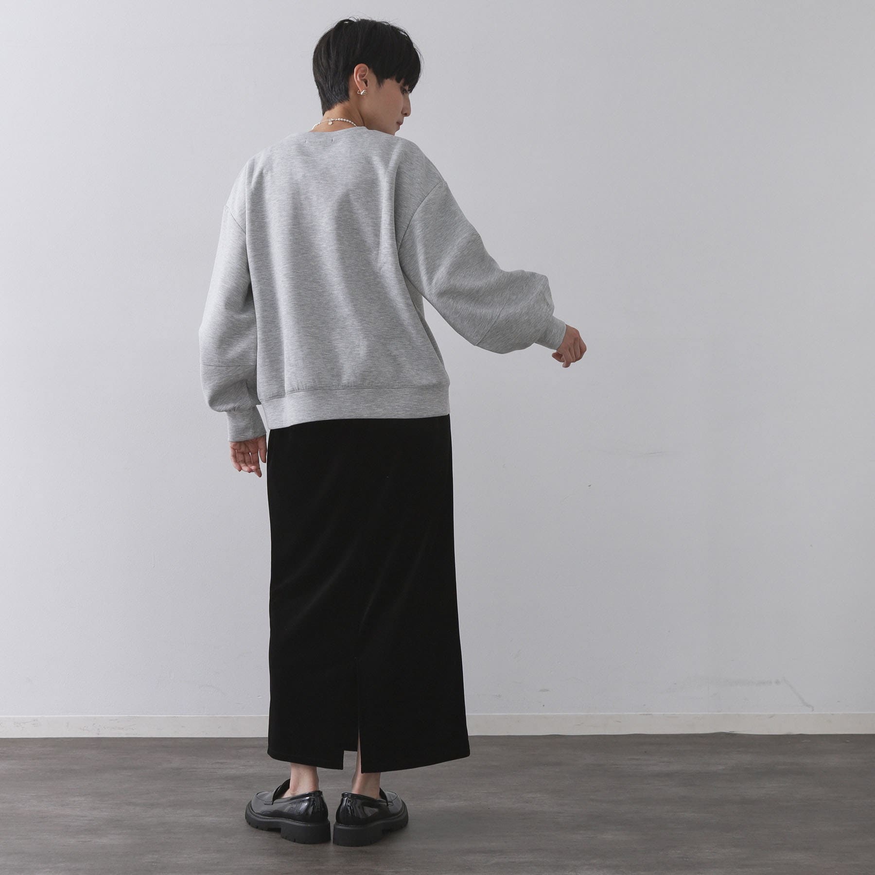 オペーク ドット クリップ OPAQUE.CLIP ワンポイント刺繍ダンボールトップス【UVケア／洗濯機洗い可】 （ライトイエロー(030)） ライトイエロー(030)