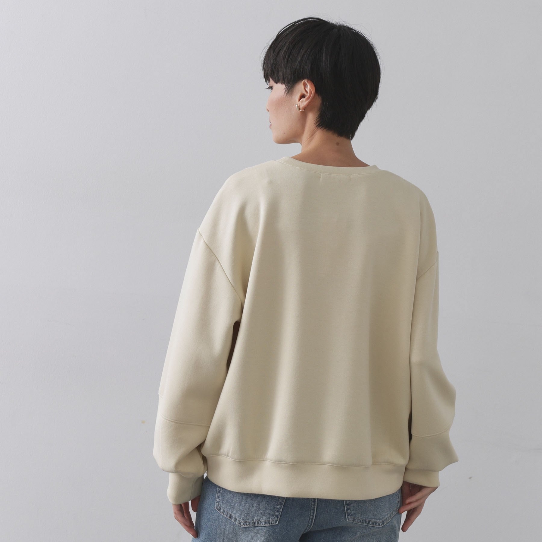 オペーク ドット クリップ OPAQUE.CLIP ワンポイント刺繍ダンボールトップス【UVケア／洗濯機洗い可】 （ライトイエロー(030)） ライトイエロー(030)