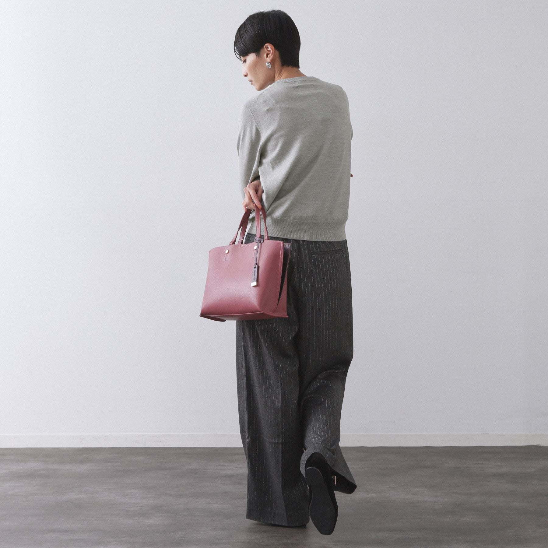 オペーク ドット クリップ OPAQUE.CLIP 《6色展開／SーLLサイズ》クルーニットカーディガン／FILIVIVI／フィルビビ【洗濯機洗い可】 （レッド(063)） レッド(063)