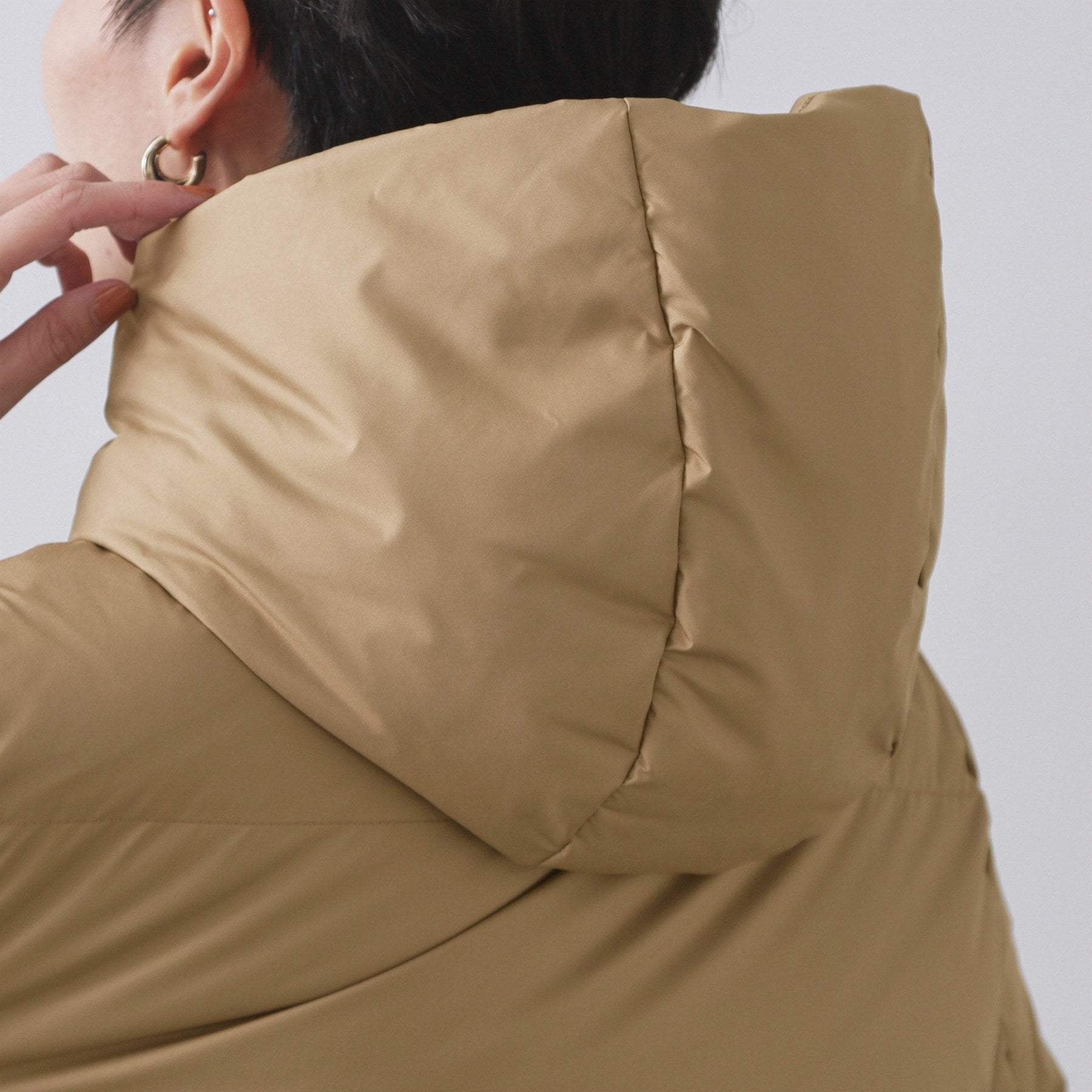 オペーク ドット クリップ OPAQUE.CLIP 撥水フードミドルダウンコート／ミュラーダウン【防風／抗菌防臭加工／洗濯機洗い可】 （ブラック(019)） ブラック(019)