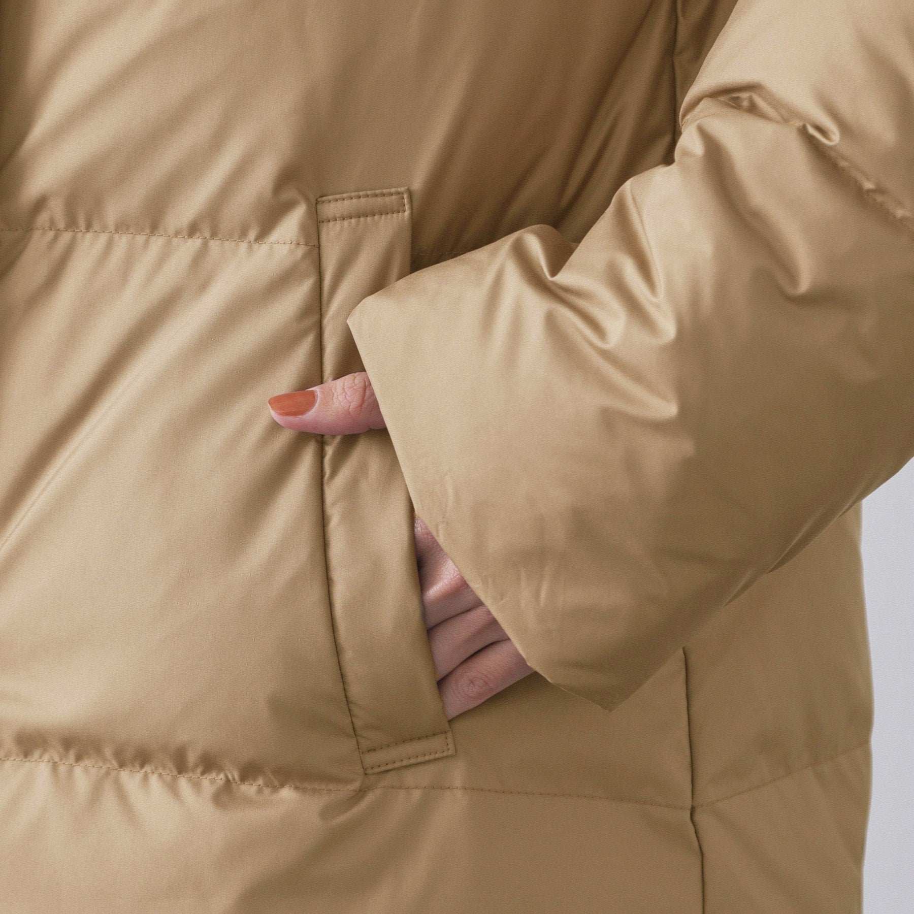 オペーク ドット クリップ OPAQUE.CLIP 撥水フードミドルダウンコート／ミュラーダウン【防風／抗菌防臭加工／洗濯機洗い可】 （ブラック(019)） ブラック(019)