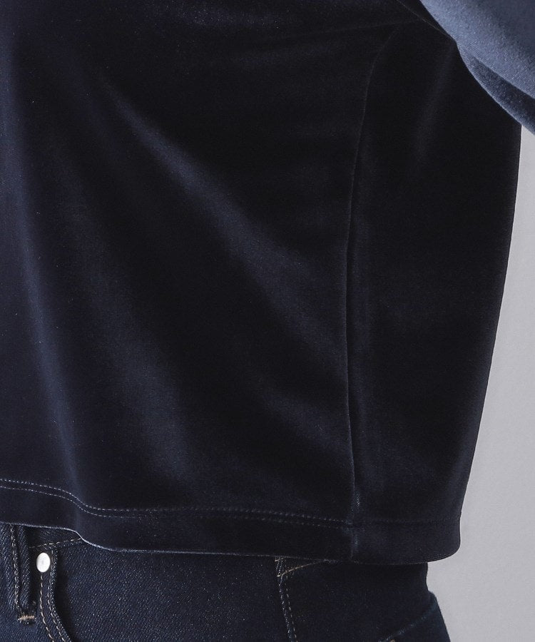 オペーク ドット クリップ OPAQUE.CLIP ベロアスナップカーディガン【洗濯機洗い可】 （イエロー(031)） イエロー(031)