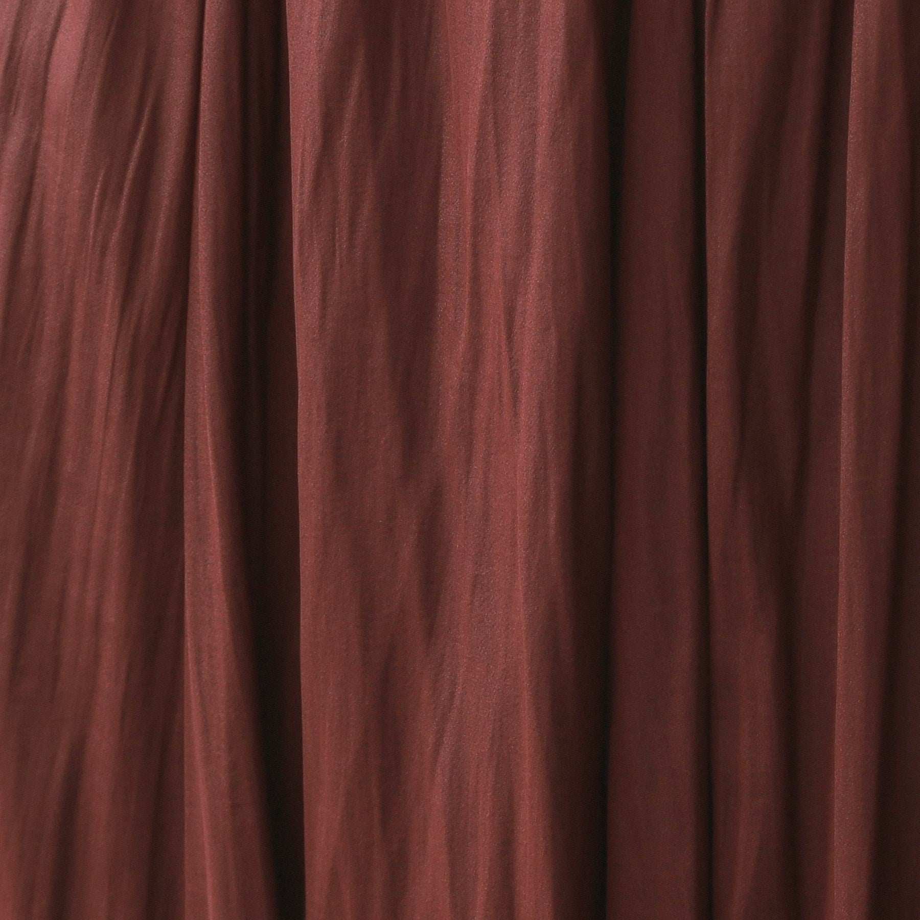 オペーク ドット クリップ OPAQUE.CLIP レザーライクタックフレアスカート【洗濯機洗い可】 （ボルドー(064)） ボルドー(064)