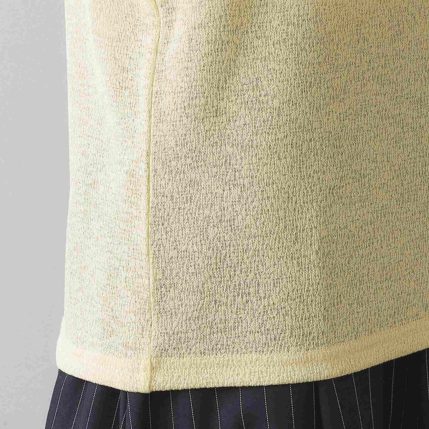 オペーク ドット クリップ OPAQUE.CLIP シアーラウンドネックカットソー【洗濯機洗い可】 （チャコールグレー(014)） チャコールグレー(014)