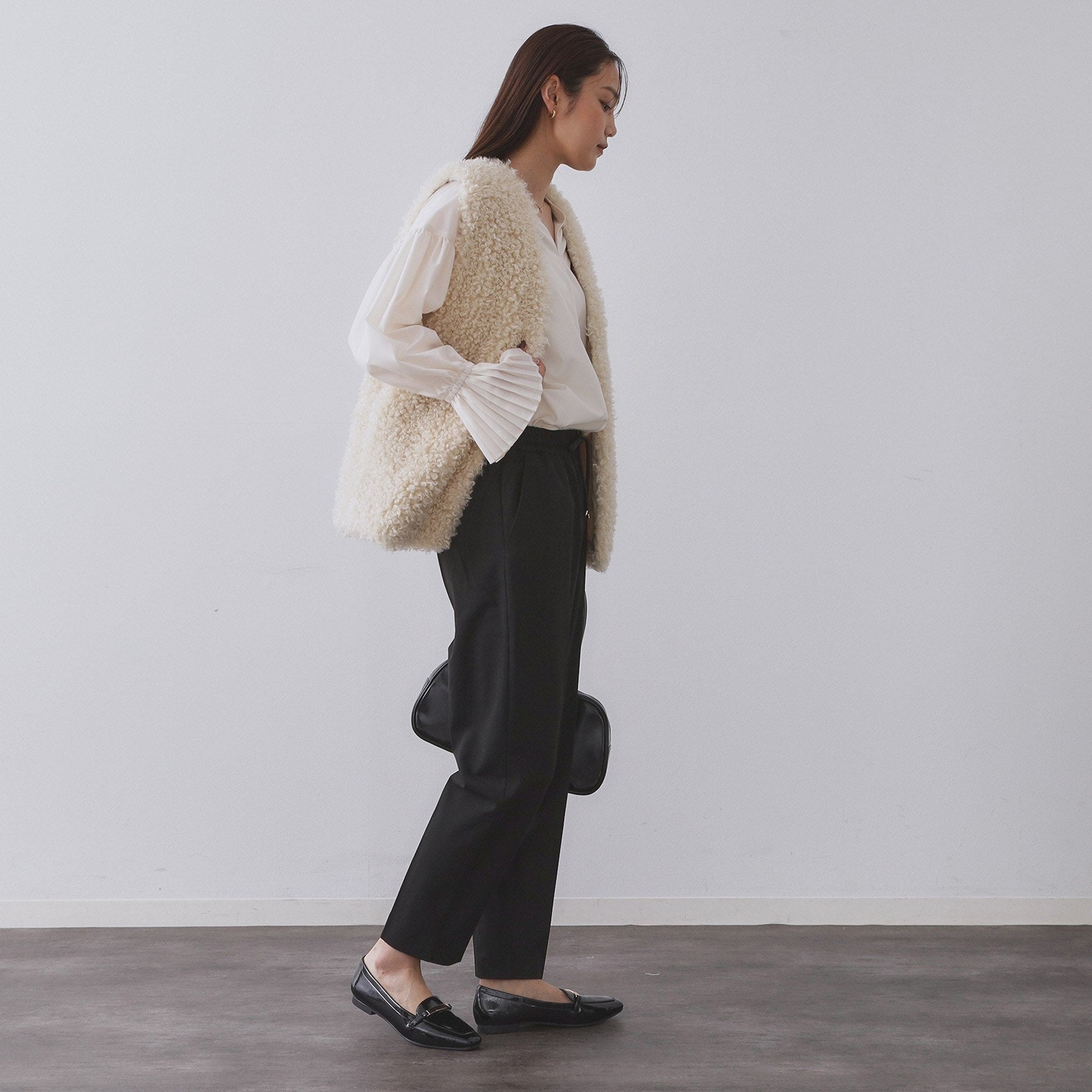 オペーク ドット クリップ OPAQUE.CLIP 裏起毛ストレッチイージーテーパードパンツ／ネオサーモ【蓄熱素材／洗濯機洗い可】 （キャメルブラウン(041)） キャメルブラウン(041)