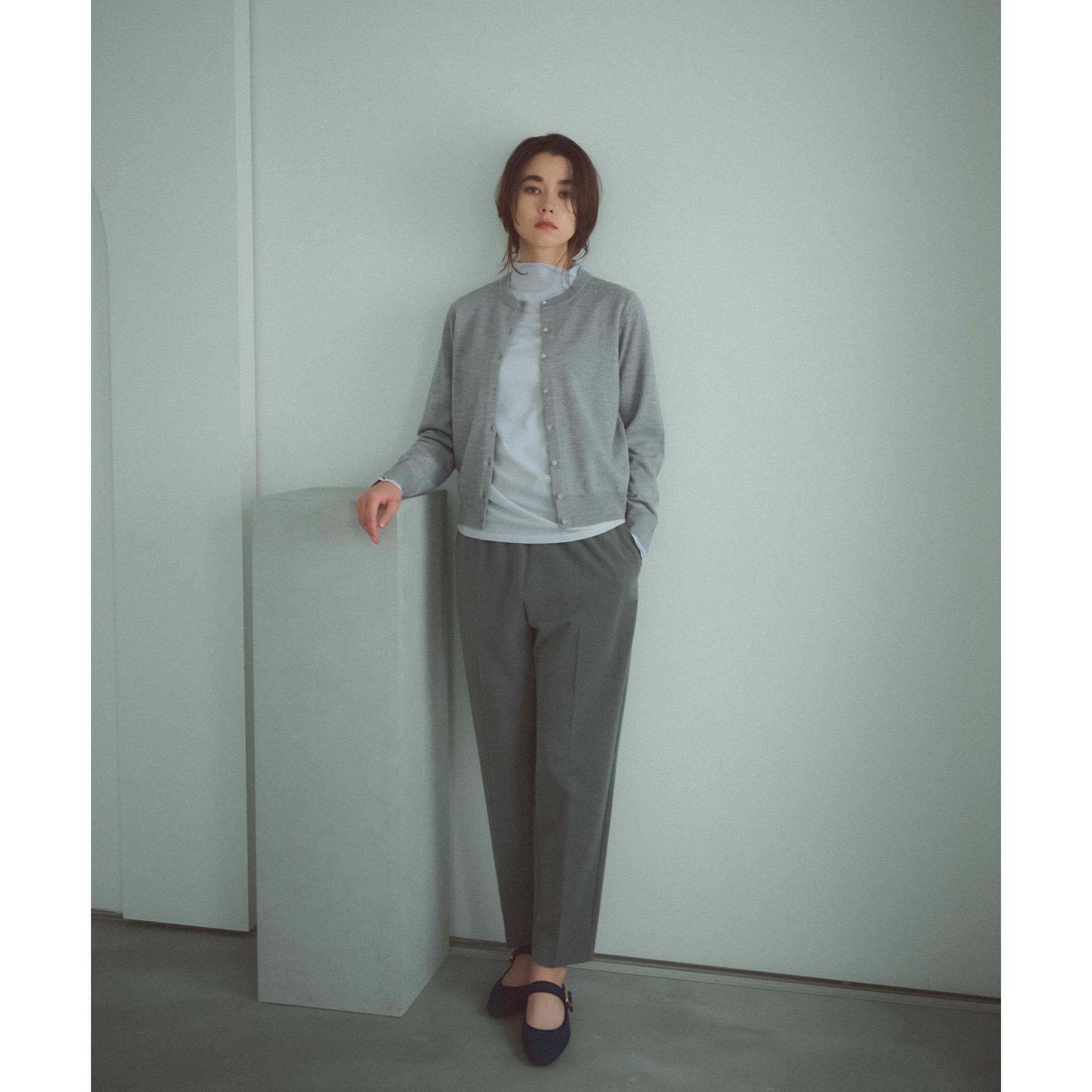 オペーク ドット クリップ OPAQUE.CLIP 裏起毛ストレッチイージーテーパードパンツ／ネオサーモ【蓄熱素材／洗濯機洗い可】 （キャメルブラウン(041)） キャメルブラウン(041)