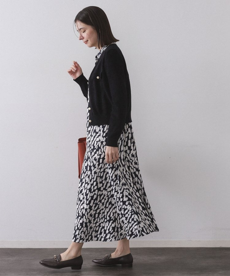 オペーク ドット クリップ OPAQUE.CLIP モールニットクルーカーディガン【洗濯機洗い可】 （ボルドー(064)） ボルドー(064)