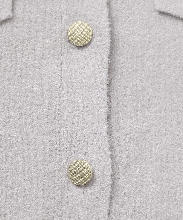 オペーク ドット クリップ OPAQUE.CLIP モールニットクルーカーディガン【洗濯機洗い可】 （ボルドー(064)） ボルドー(064)