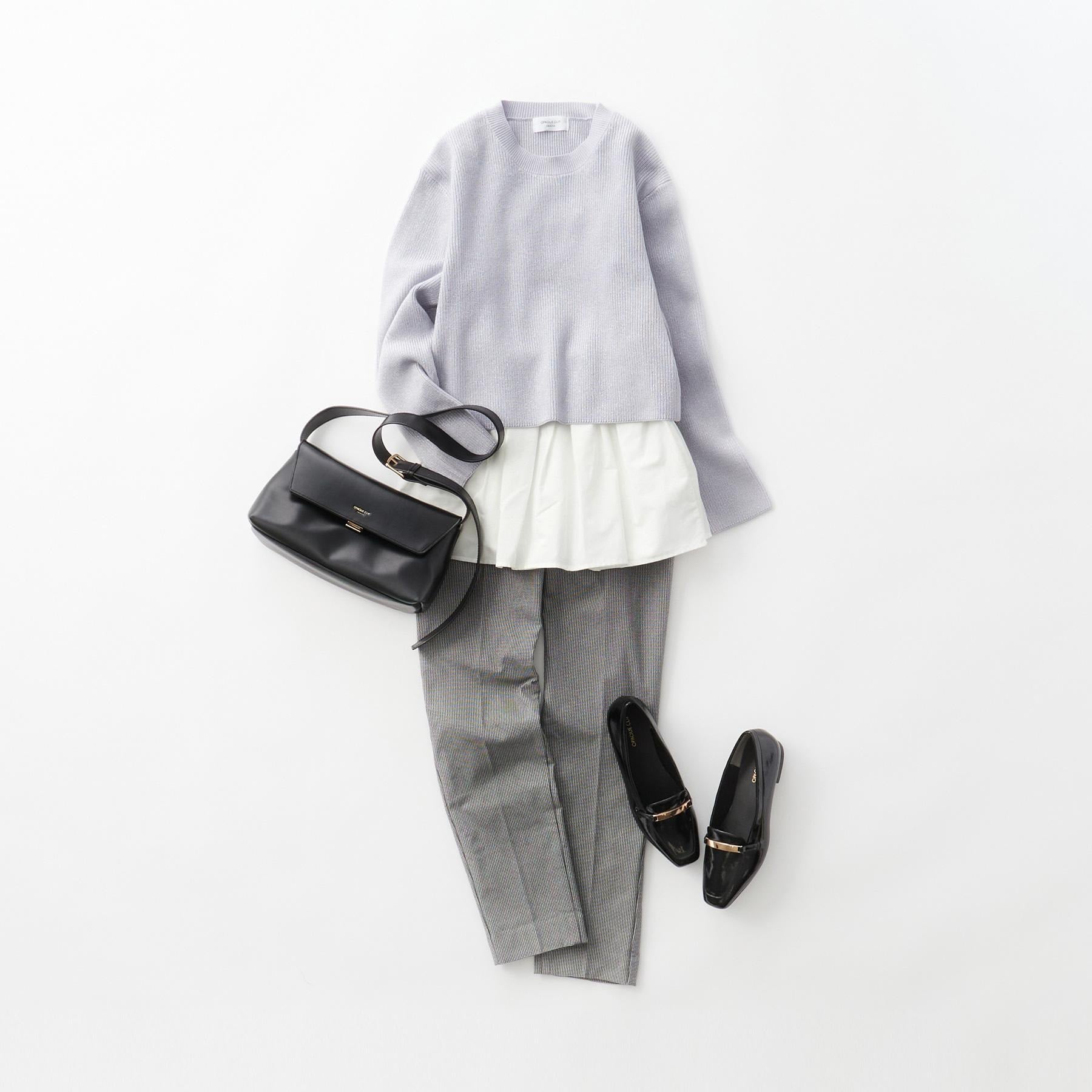 オペーク ドット クリップ OPAQUE.CLIP 裏起毛ハイストレッチ イージーテーパードパンツ【洗濯機洗い可】 （チャコールグレー(013)） チャコールグレー(013)