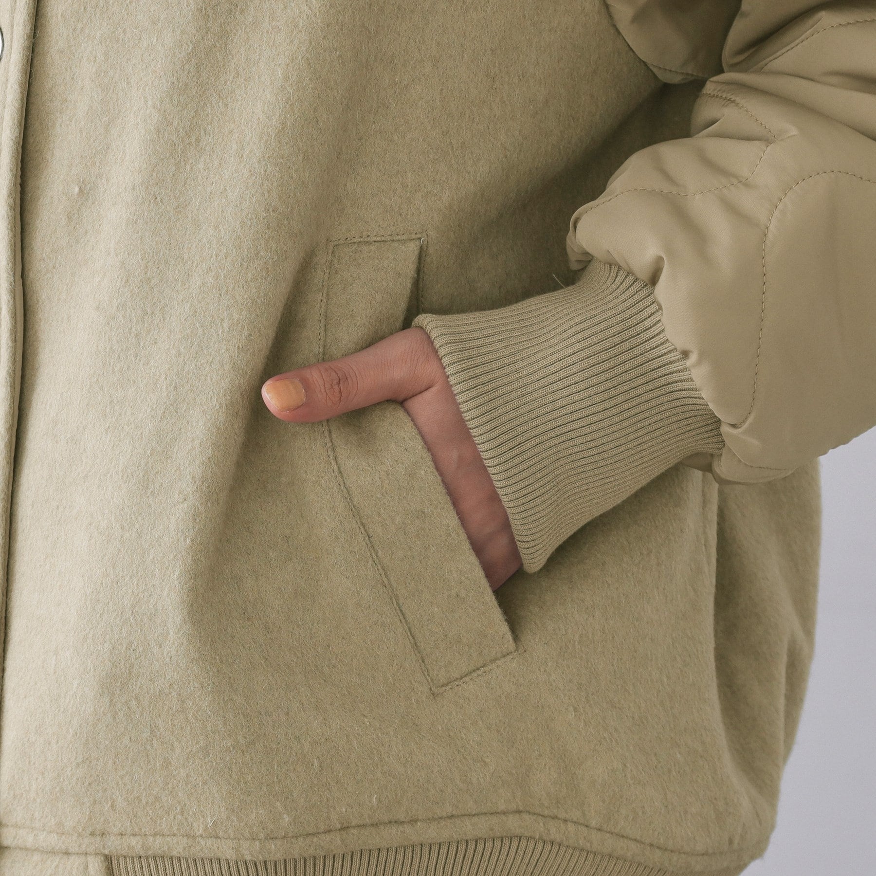 オペーク ドット クリップ OPAQUE.CLIP 《リバーシブル》キルティングブルゾン （ブラック(019)） ブラック(019)