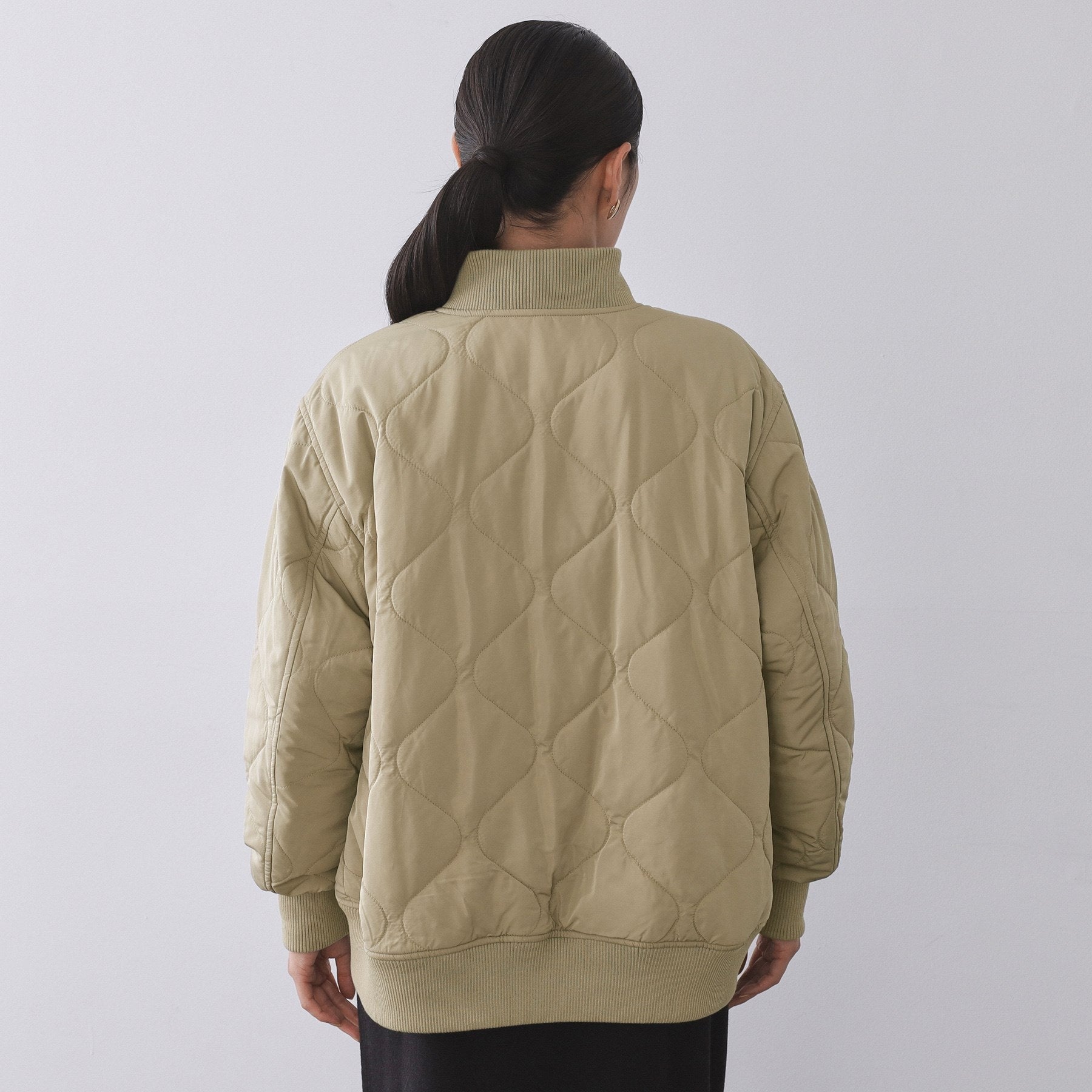 オペーク ドット クリップ OPAQUE.CLIP 《リバーシブル》キルティングブルゾン （ブラック(019)） ブラック(019)