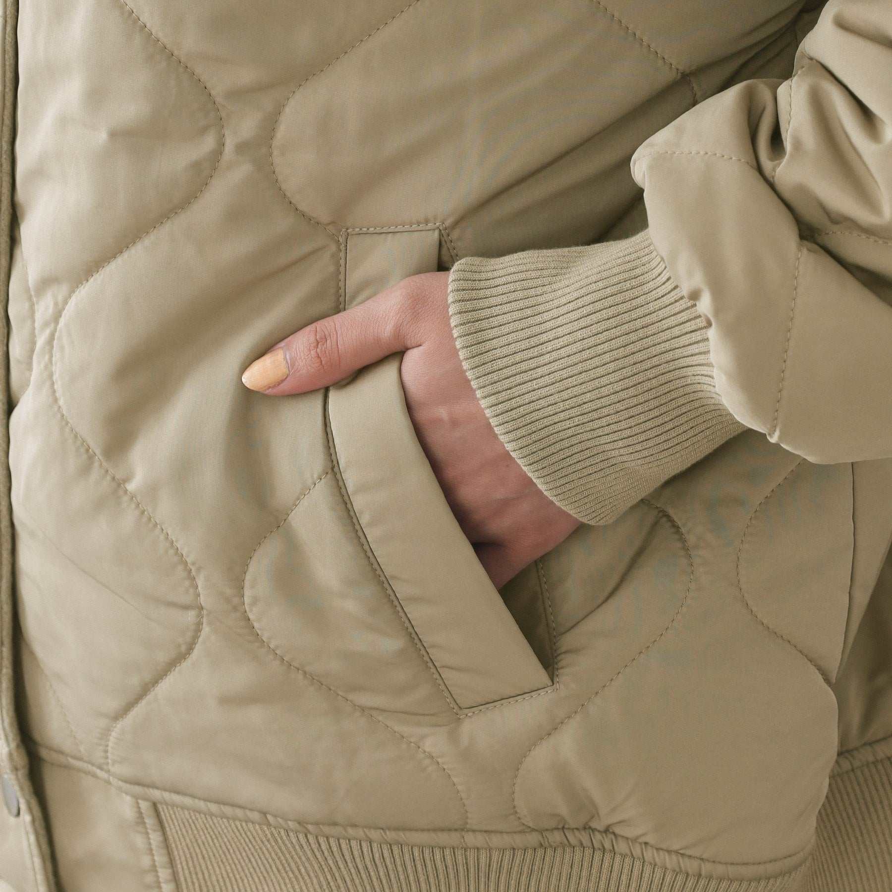 オペーク ドット クリップ OPAQUE.CLIP 《リバーシブル》キルティングブルゾン （ブラック(019)） ブラック(019)