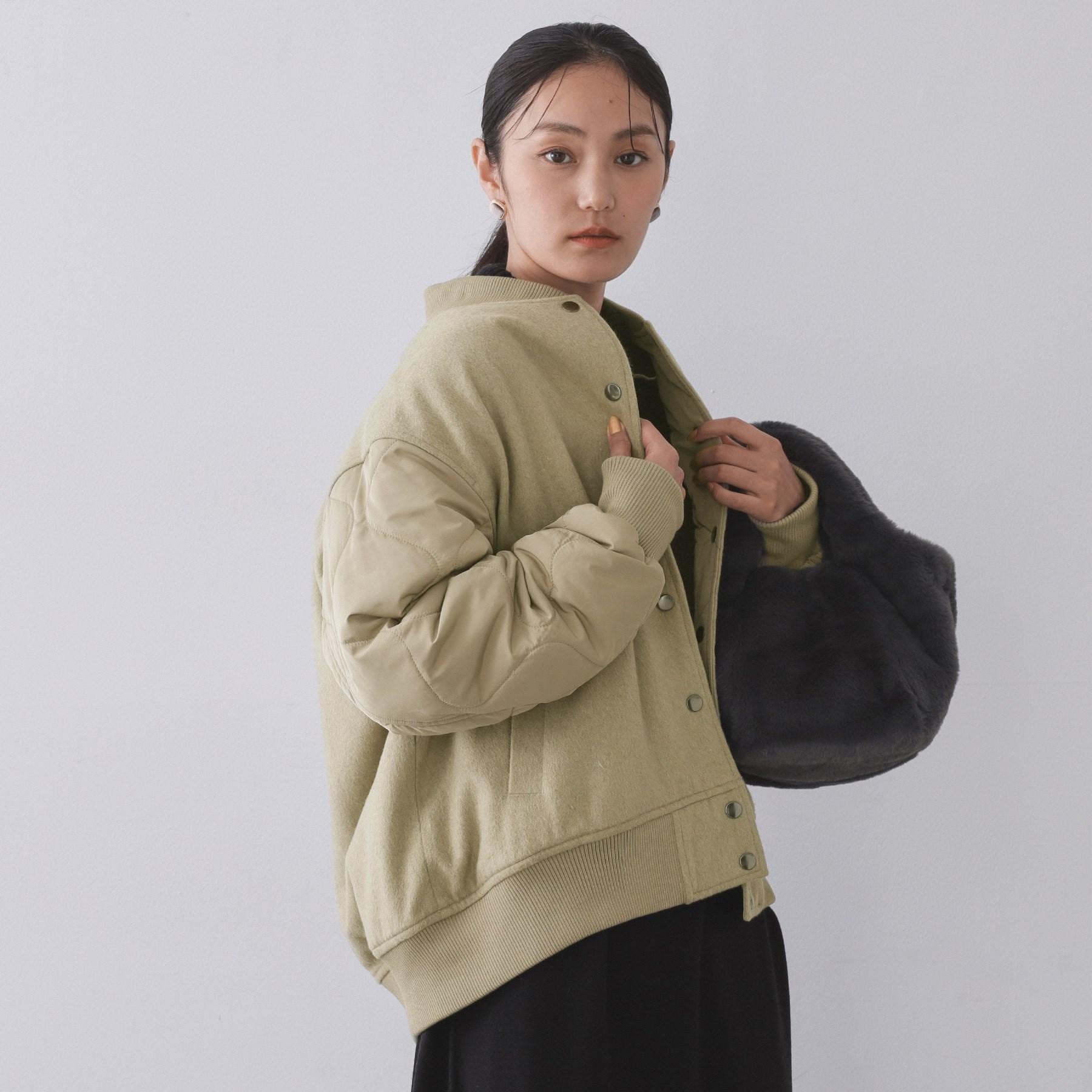 オペーク ドット クリップ OPAQUE.CLIP 《リバーシブル》キルティングブルゾン （ブラック(019)） ブラック(019)