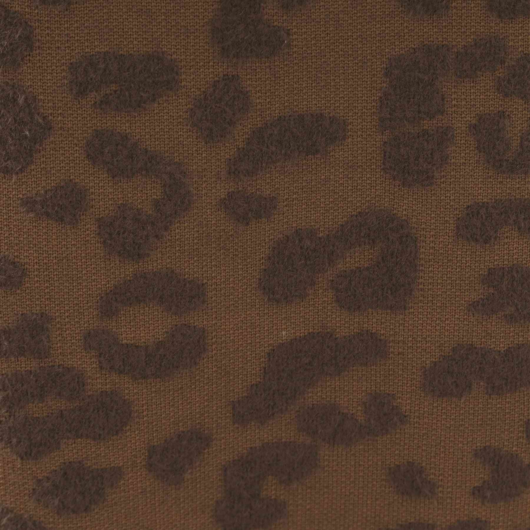 オペーク ドット クリップ OPAQUE.CLIP レオパードジャカードニットスカート【洗濯機洗い可】 （ブラウン(143)） ブラウン(143)