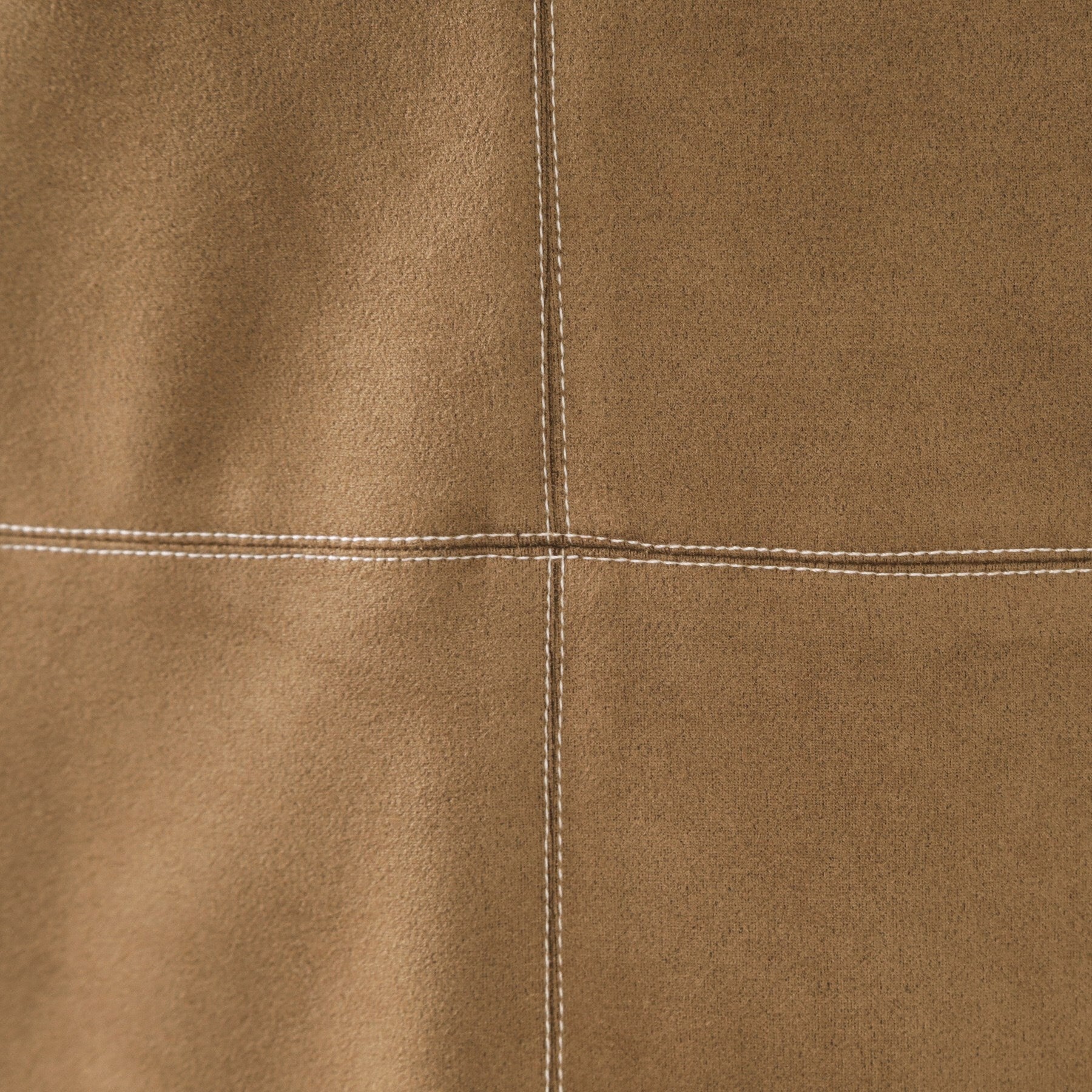 オペーク ドット クリップ OPAQUE.CLIP スエードライクVネックジャンドレ【洗濯機洗い可】 （ブラウン(044)） ブラウン(044)