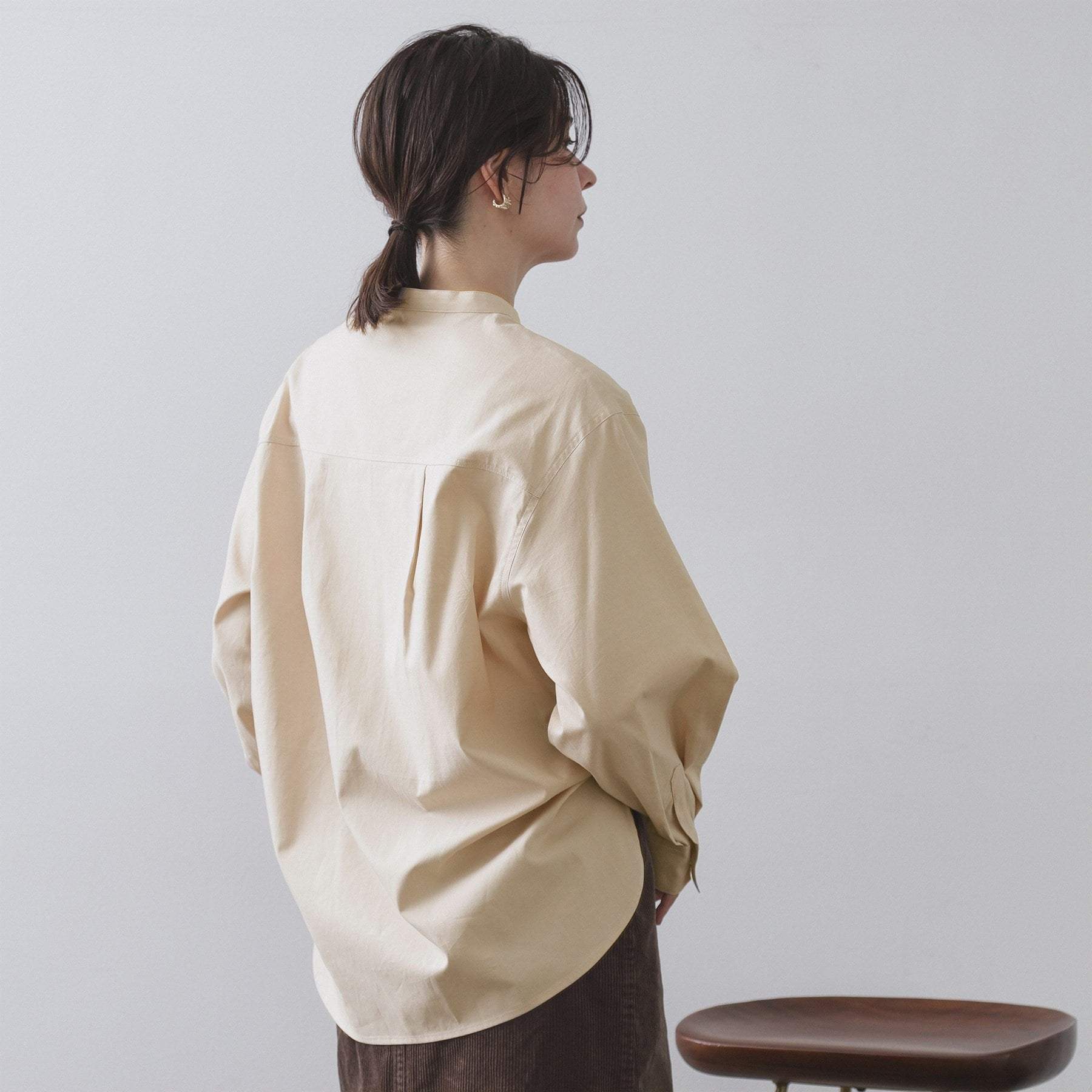 オペーク ドット クリップ OPAQUE.CLIP オックスバンドカラーシャツ【洗濯機洗い可】 （ブルー(091)） ブルー(091)