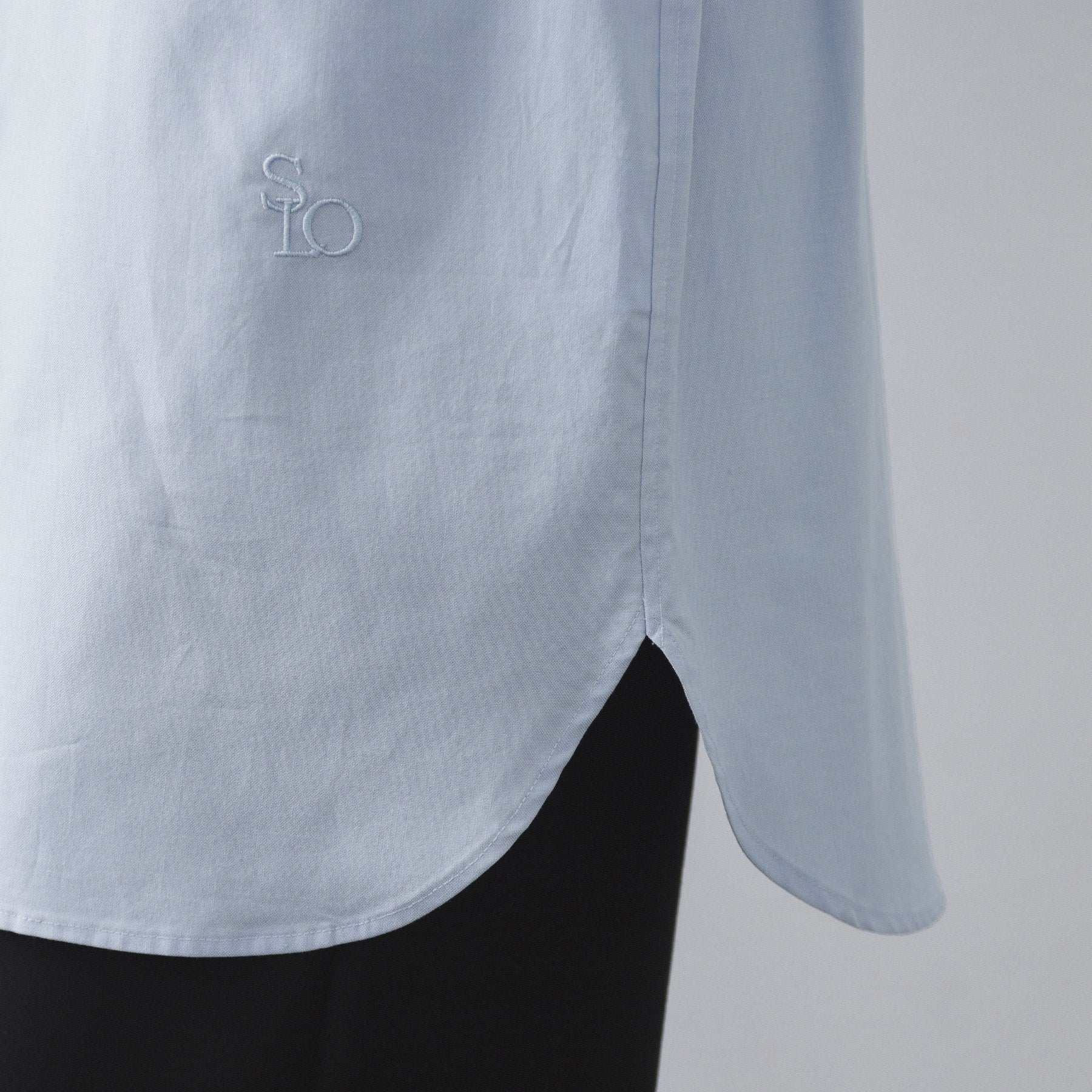 オペーク ドット クリップ OPAQUE.CLIP オックスバンドカラーシャツ【洗濯機洗い可】 （ブルー(091)） ブルー(091)