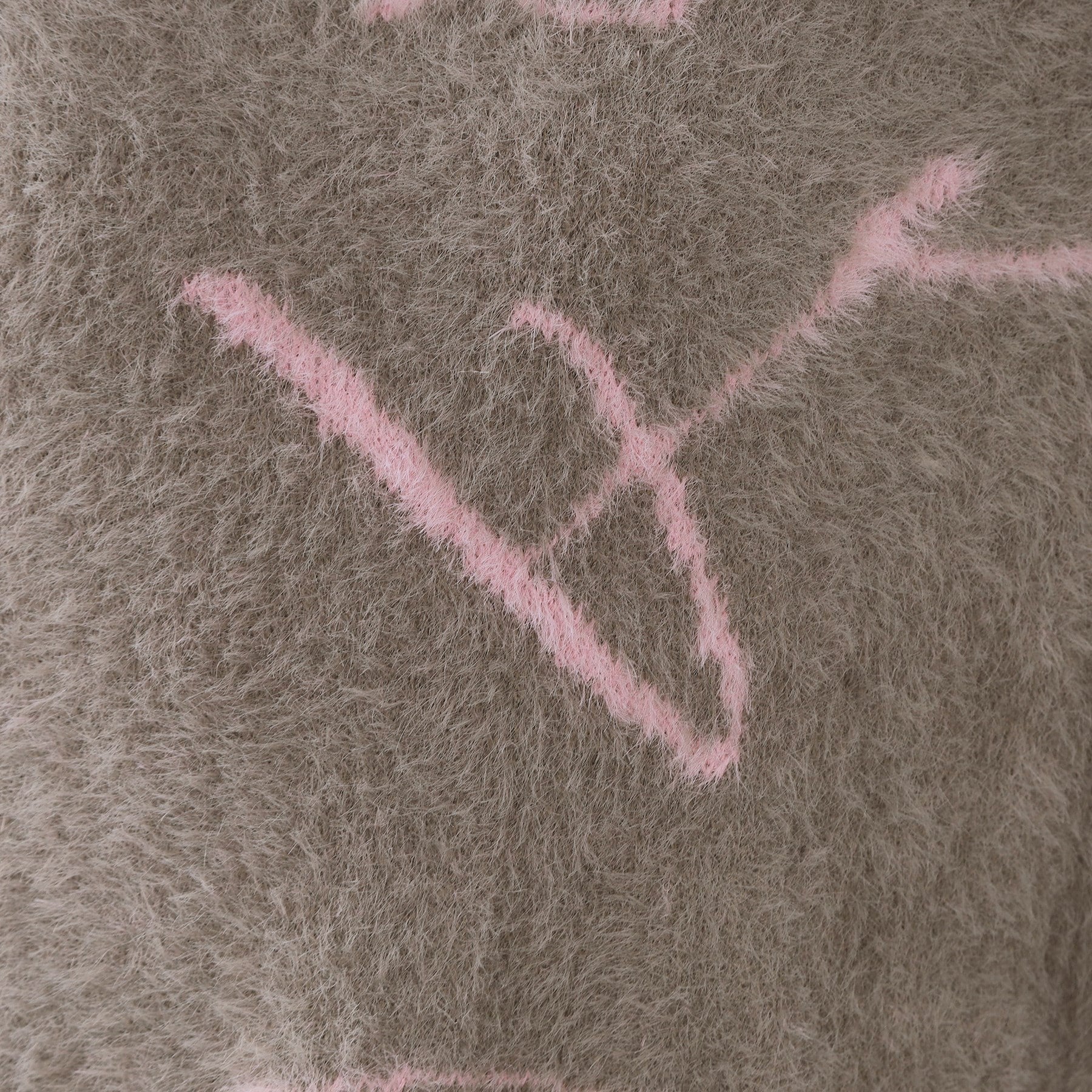 オペーク ドット クリップ OPAQUE.CLIP アート柄シャギーニット【洗濯機洗い可】 （グレー(112)） グレー(112)