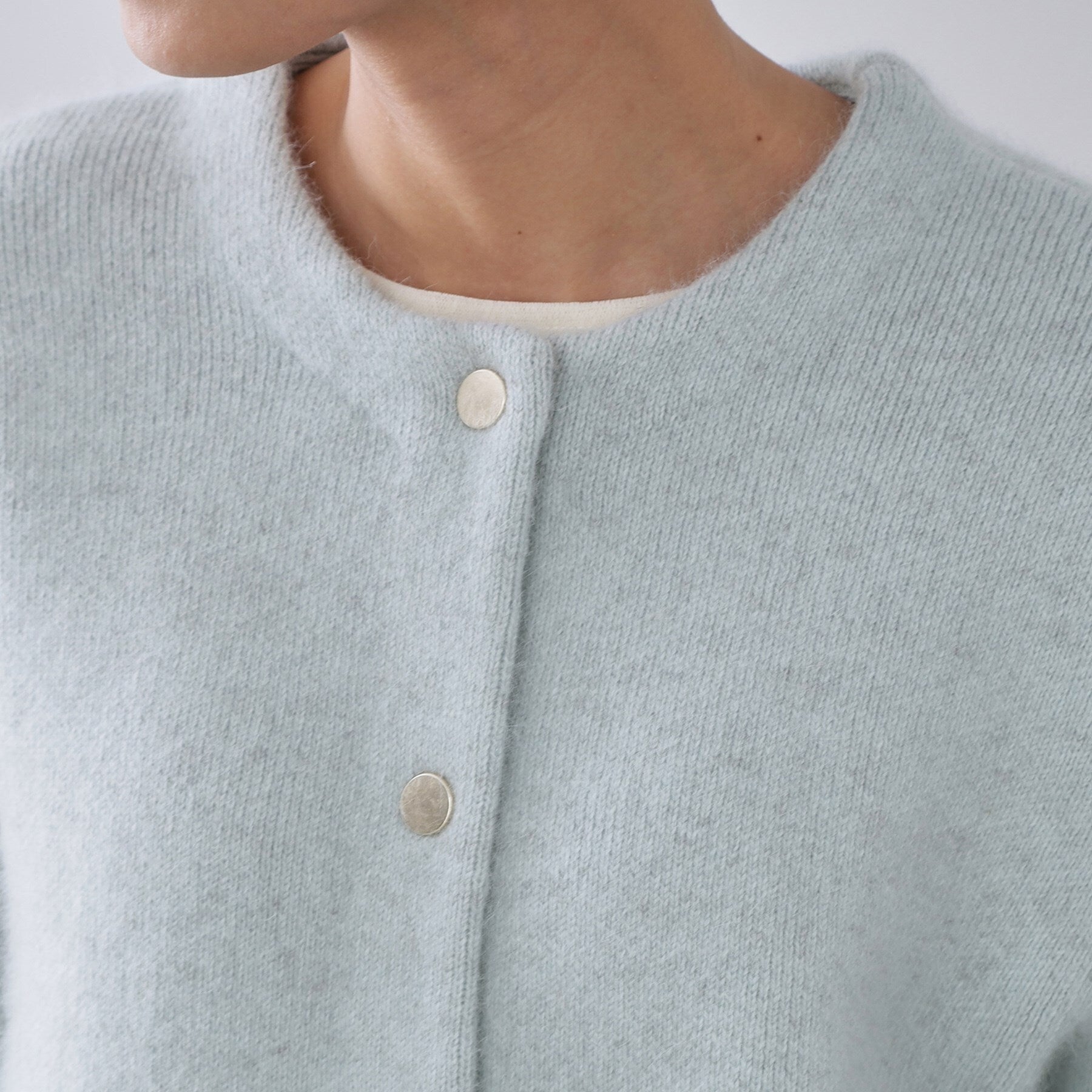 オペーク ドット クリップ OPAQUE.CLIP アンゴラ／フォックスブレンド ニットカーディガン【洗濯機洗いOK】 （モカブラウン(042)） モカブラウン(042)