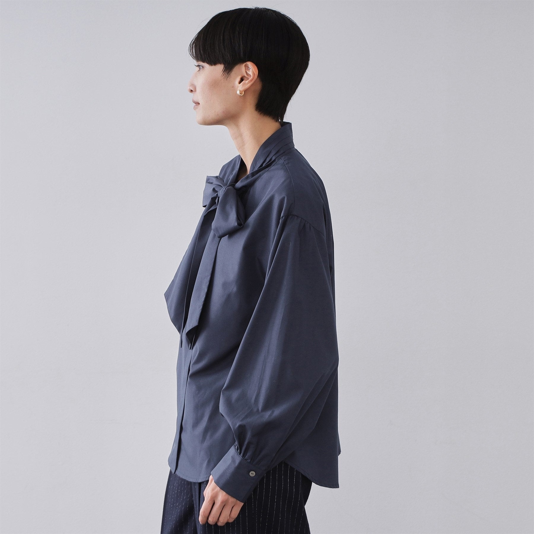 オペーク ドット クリップ OPAQUE.CLIP ボウタイブラウス【洗濯機OK】 （ホワイト(001)） ホワイト(001)