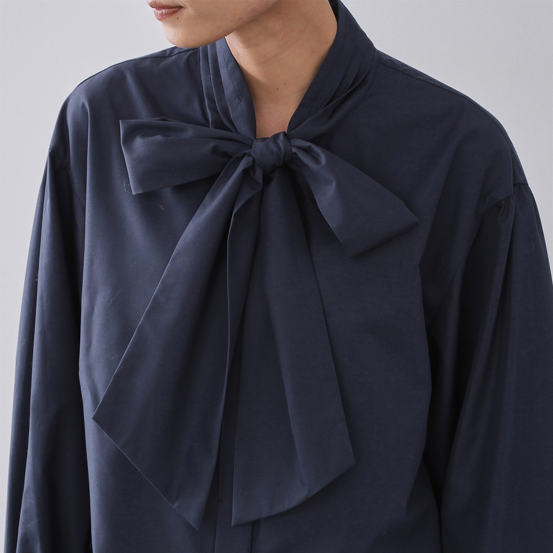 オペーク ドット クリップ OPAQUE.CLIP ボウタイブラウス【洗濯機OK】 （ホワイト(001)） ホワイト(001)