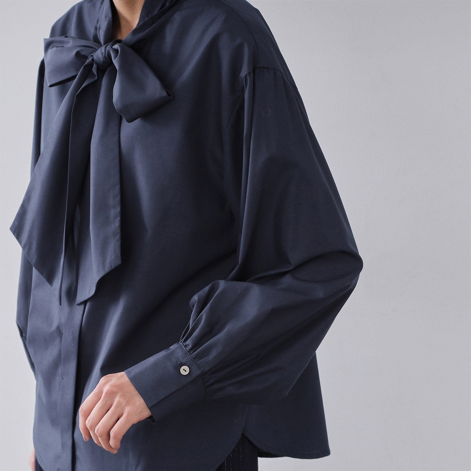 オペーク ドット クリップ OPAQUE.CLIP ボウタイブラウス【洗濯機OK】 （ホワイト(001)） ホワイト(001)