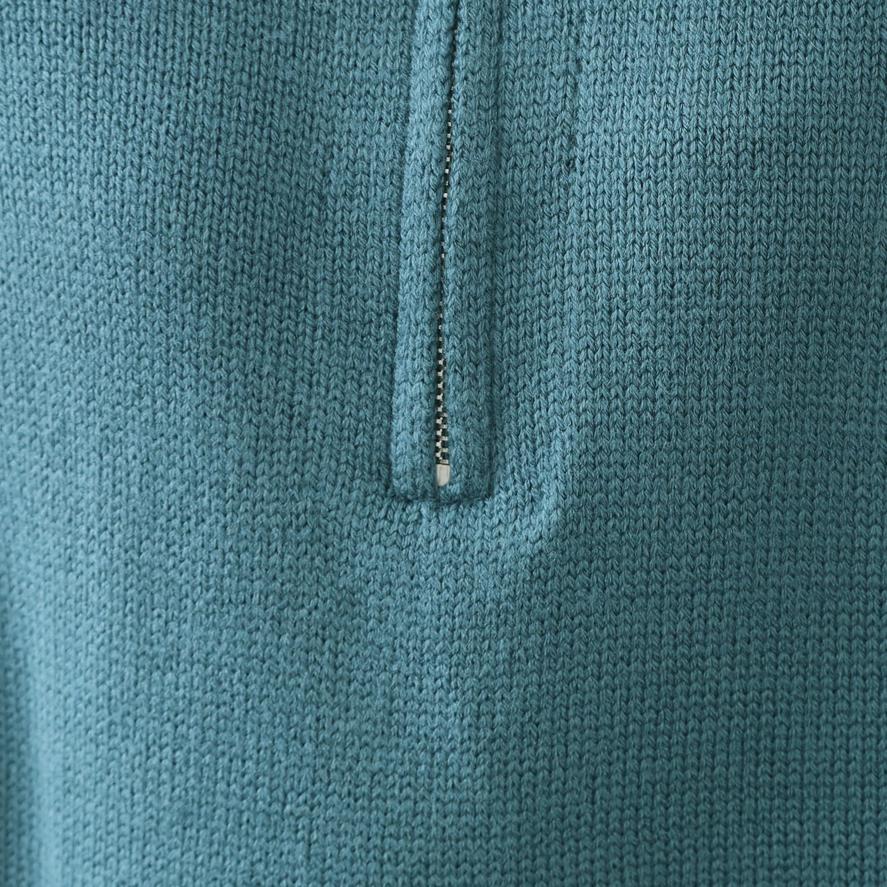 オペーク ドット クリップ OPAQUE.CLIP ハーフジップミドルゲージニット【洗濯機OK】 （ブルーグリーン(097)） ブルーグリーン(097)