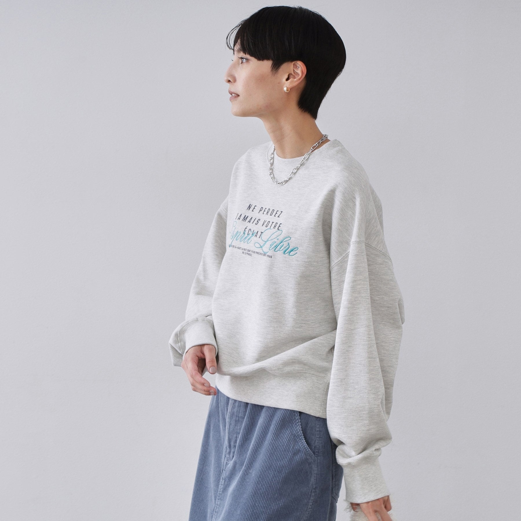 オペーク ドット クリップ OPAQUE.CLIP 裏毛プリント刺繍ロゴ【洗濯機OK】 （ネイビー(094)） ネイビー(094)