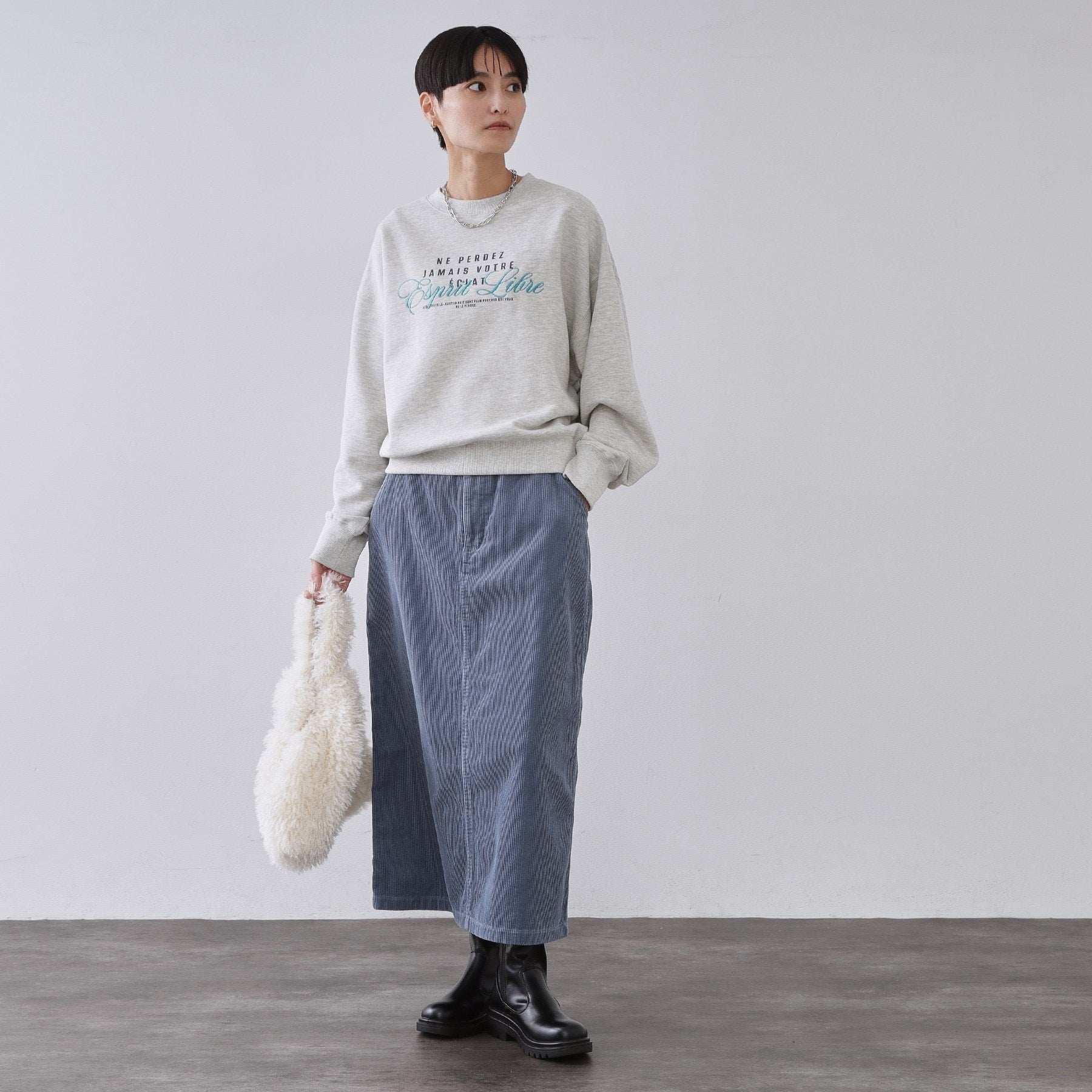 オペーク ドット クリップ OPAQUE.CLIP 裏毛プリント刺繍ロゴ【洗濯機OK】 （ネイビー(094)） ネイビー(094)