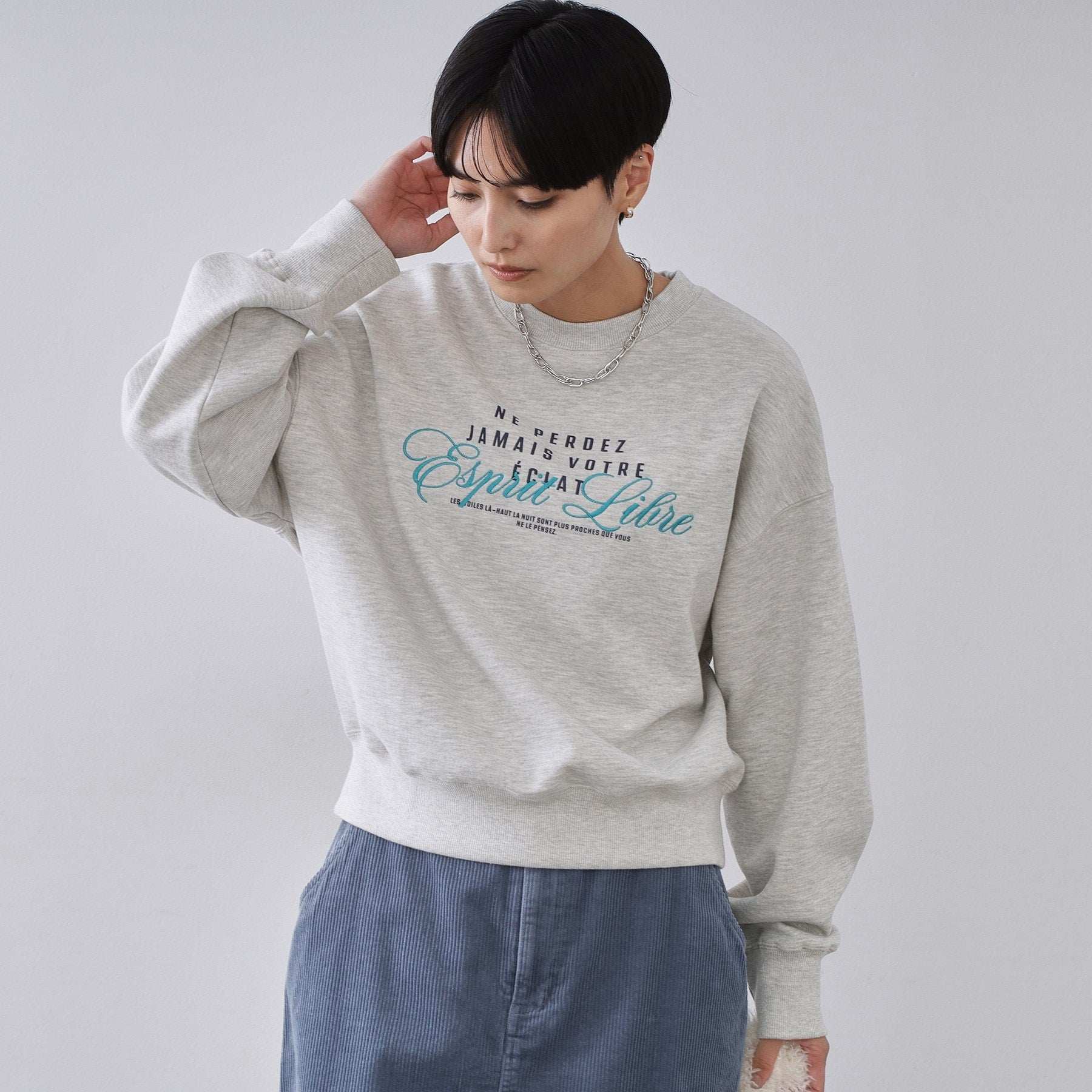 オペーク ドット クリップ OPAQUE.CLIP 裏毛プリント刺繍ロゴ【洗濯機OK】 （グレー(012)） グレー(012)