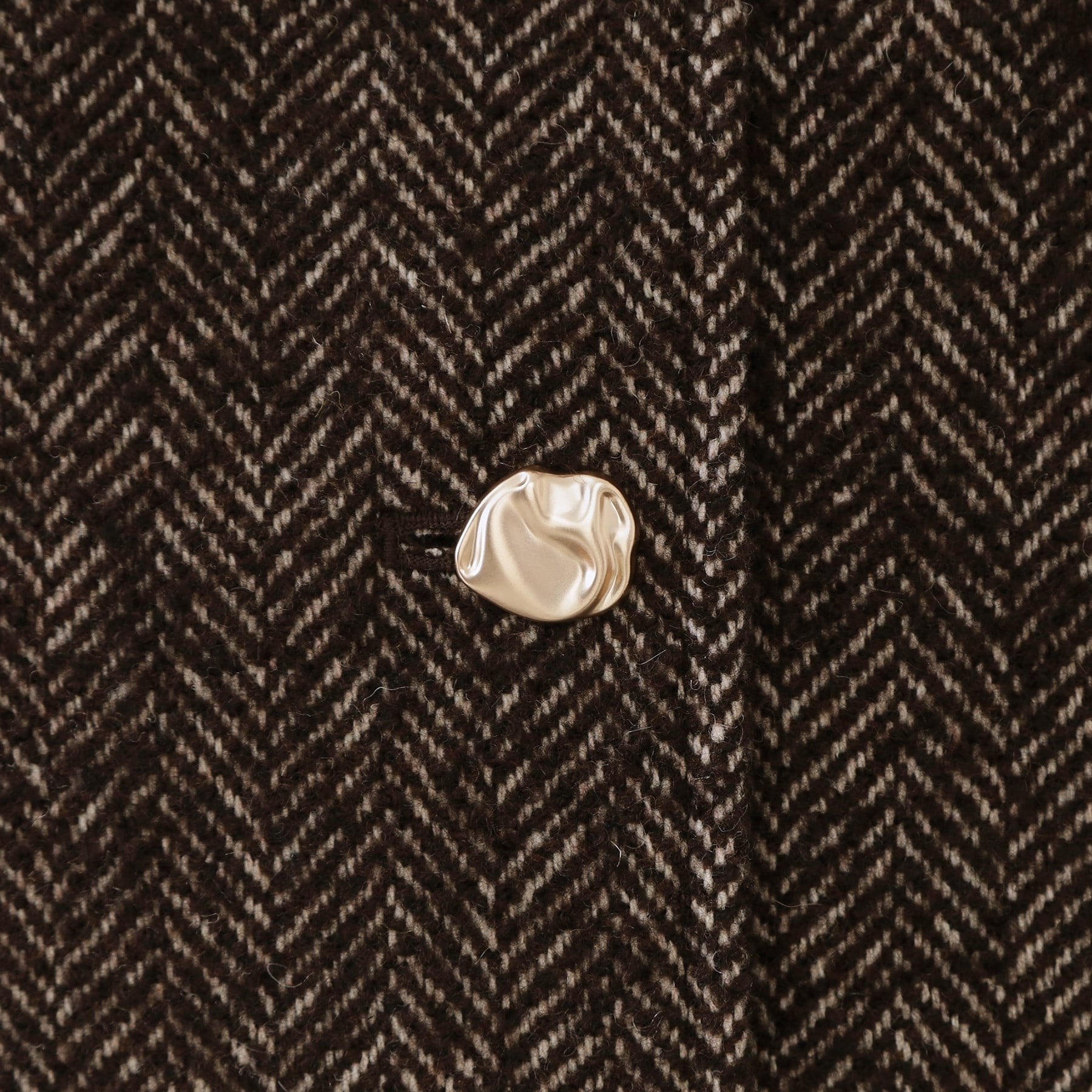 オペーク ドット クリップ OPAQUE.CLIP ヘリンボーンステンカラーコート （ブラウン(444)） ブラウン(444)