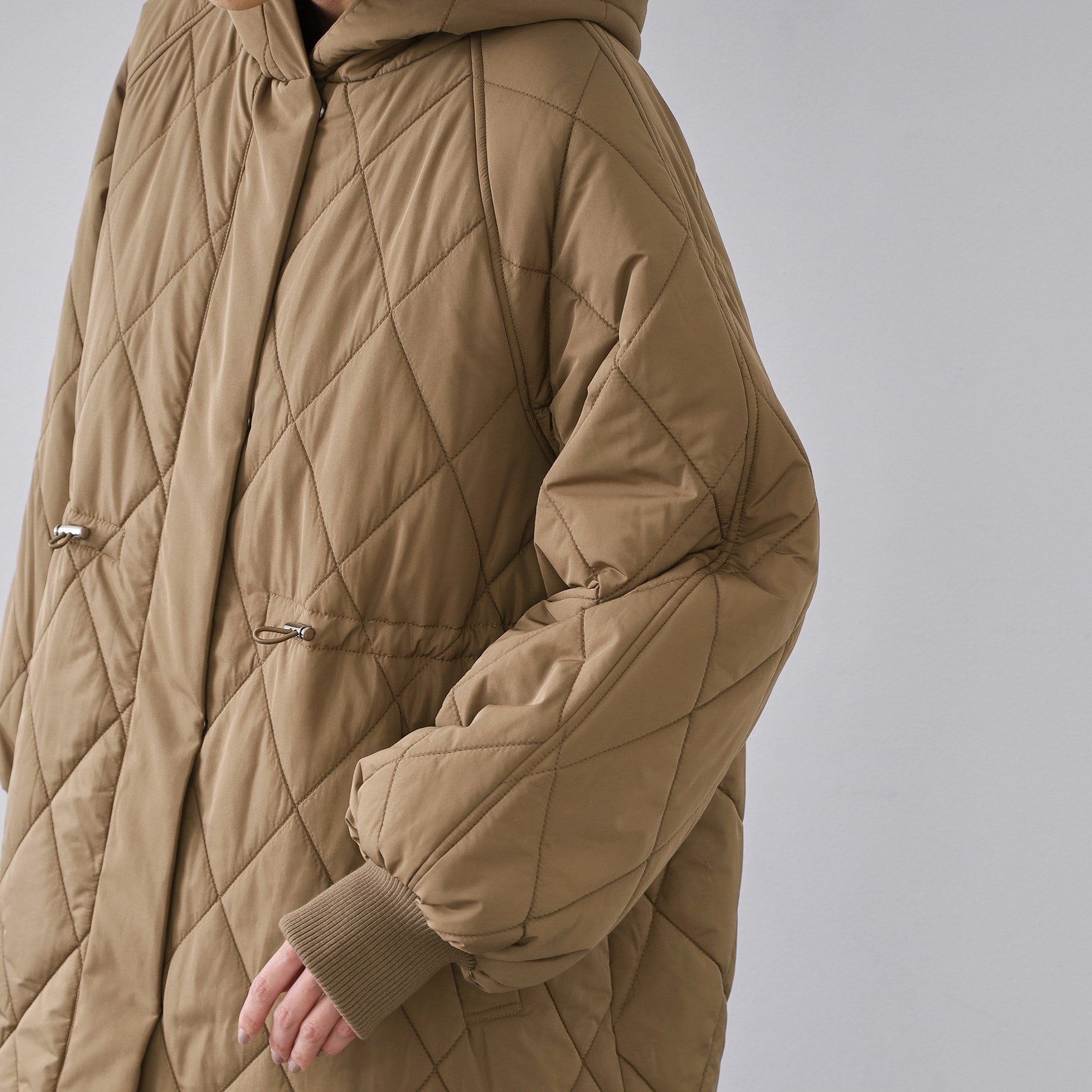 オペーク ドット クリップ OPAQUE.CLIP 撥水キルティングロングコート【洗える】 （ブラック(019)） ブラック(019)