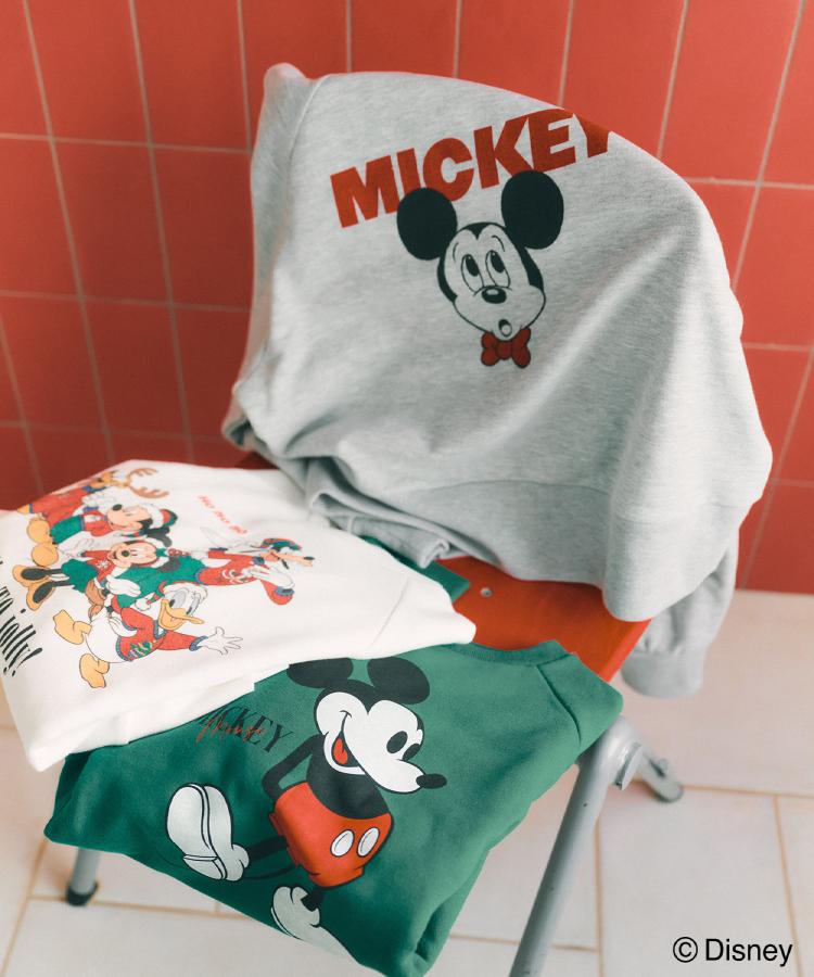 オペーク ドット クリップ OPAQUE.CLIP 《Mickey Mouse》プリントアソートスウェット【洗濯機OK】 （グレー(012)） グレー(012)