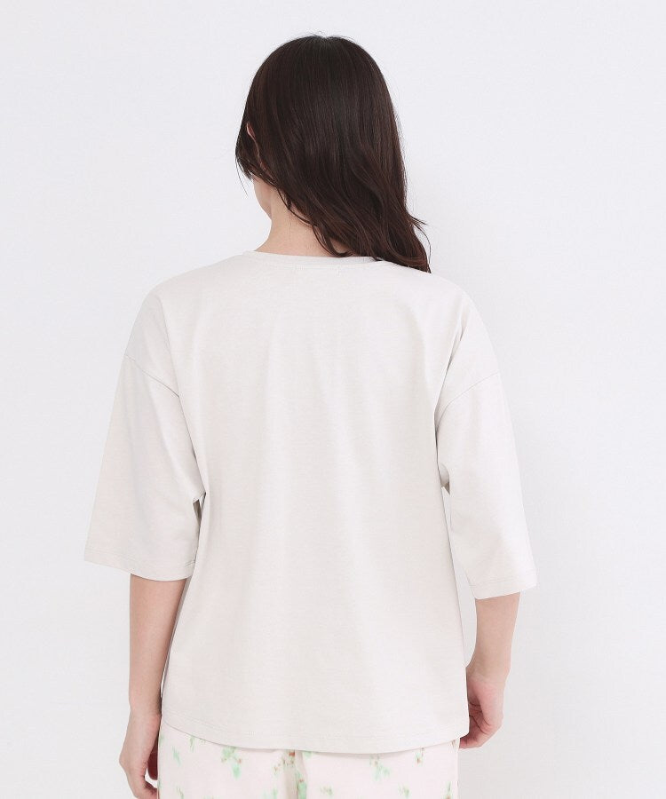オペーク ドット クリップ OPAQUE.CLIP リラクシーロゴプリントTシャツ【洗濯機OK】 （ホワイト(001)） ホワイト(001)