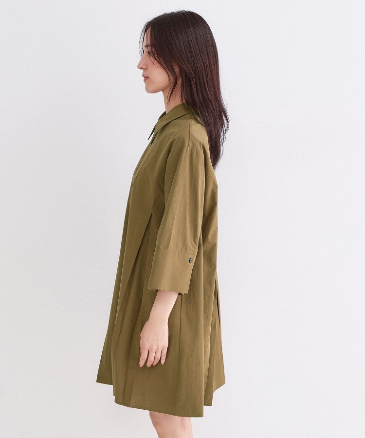 オペーク ドット クリップ OPAQUE.CLIP プリーツミニシャツワンピース【洗濯機OK】 （ホワイト(001)） ホワイト(001)