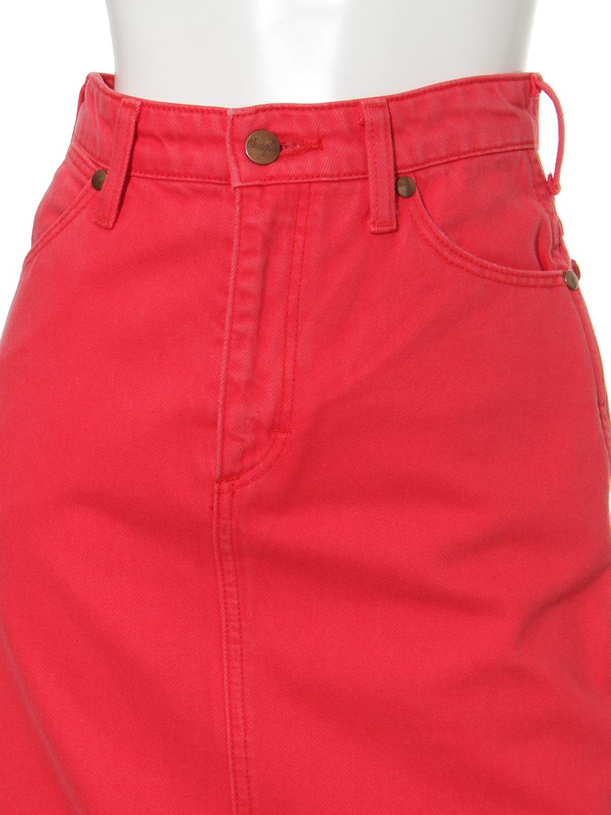 オペーク ドット クリップ OPAQUE.CLIP デニムフレアスカート （レッド） レッド