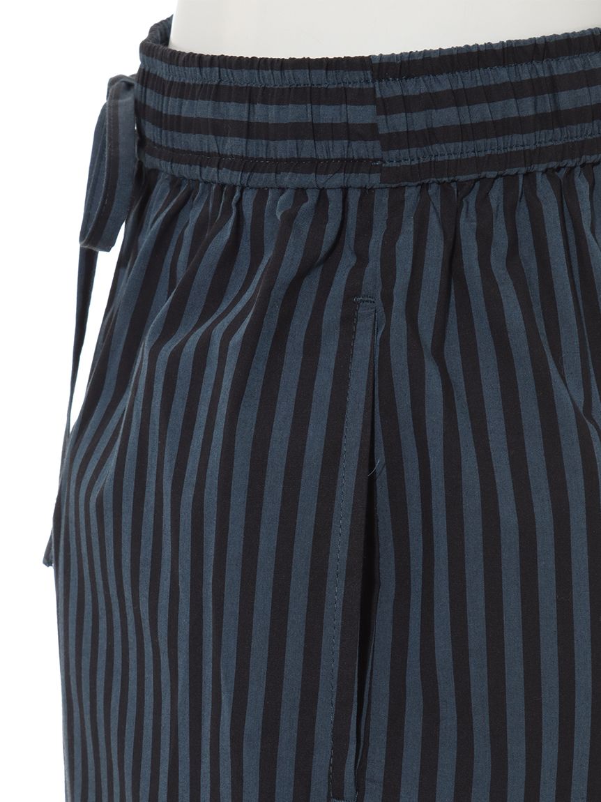 オペーク ドット クリップ OPAQUE.CLIP 先染めストライプ ショートパンツ （グリーン） グリーン