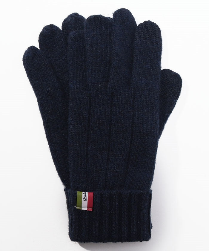 オロビアンコ Orobianco ベーシック折り返しカフスニット手袋 （NAVY） NAVY