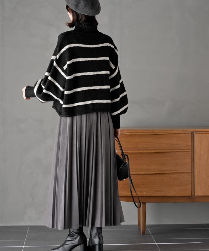 アールピーエス rps ランダムプリーツスウェードスカート （モカ） モカ