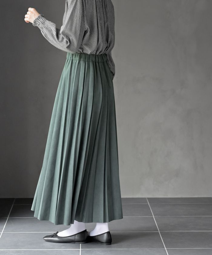 アールピーエス rps ランダムプリーツスウェードスカート （モカ） モカ