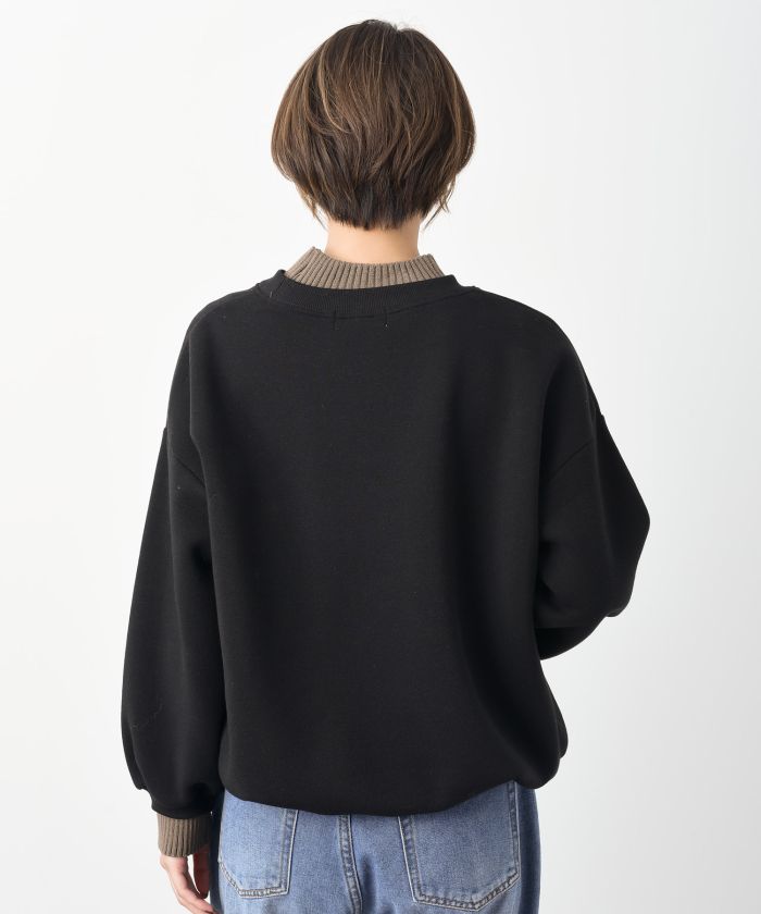 アールピーエス rps 裏起毛リブ使いドロストプルオーバー