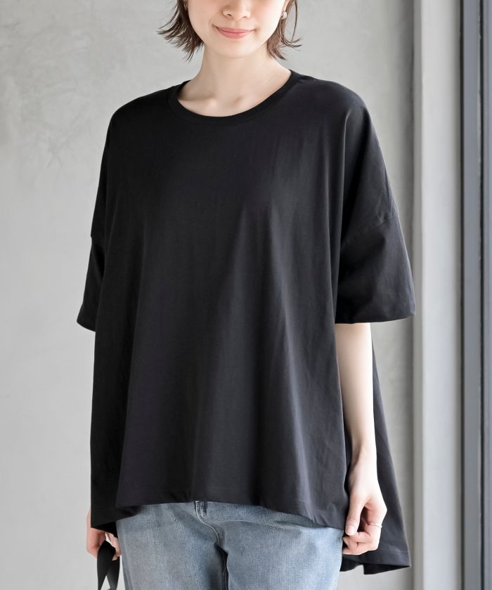 アールピーエス rps バックシャーリングワイドTシャツ （ブラック） ブラック